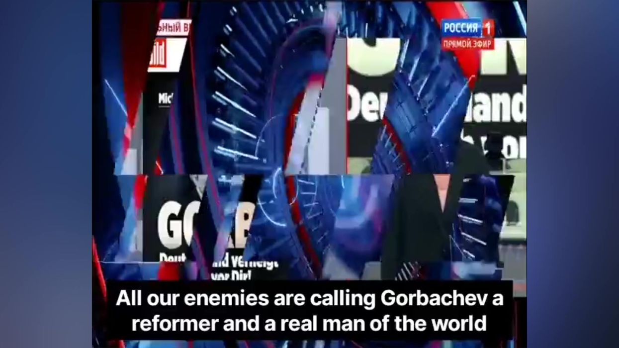 Russian state TV's reaction to Gorbachev's death is exactly how you'd imagine