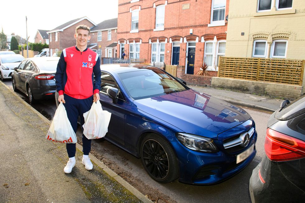 Ryan Yates delivered the one millionth food parcel