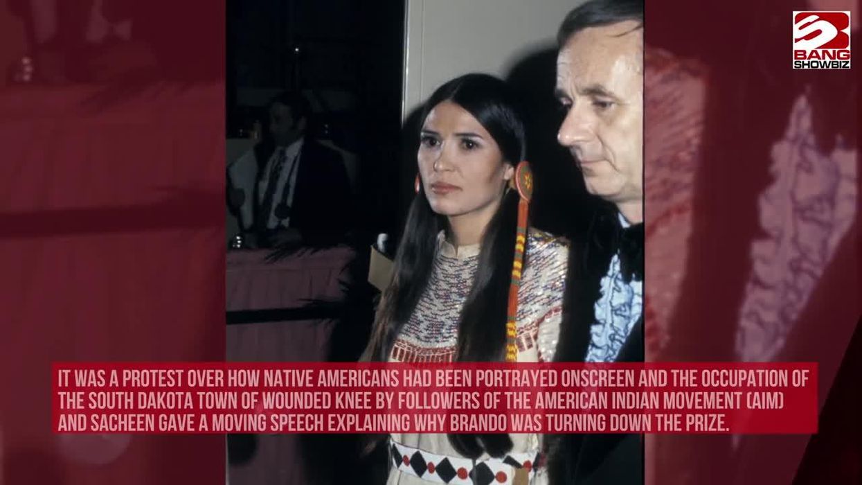 What happened to  Sacheen Littlefeather at the 1973 Oscars?