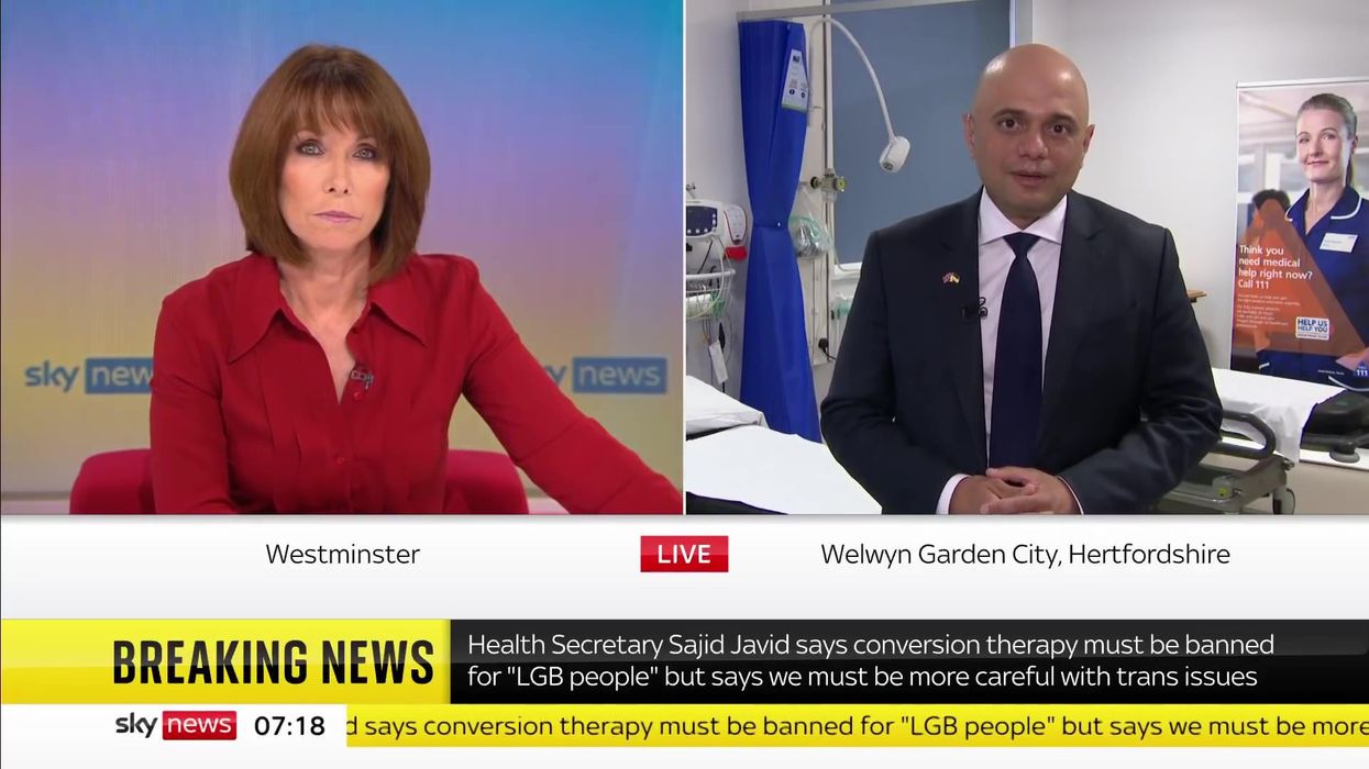 Kay Burley clashes with Sajid Javid as he refuses to answer question on lockdown party fines