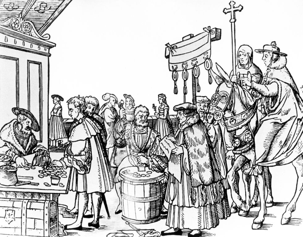 Sale of indulgences, 1517