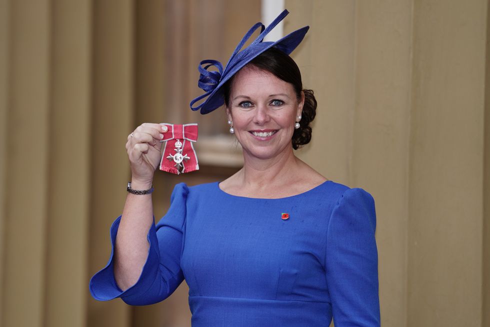 Woman who ran marathons dressed as fruit made an MBE