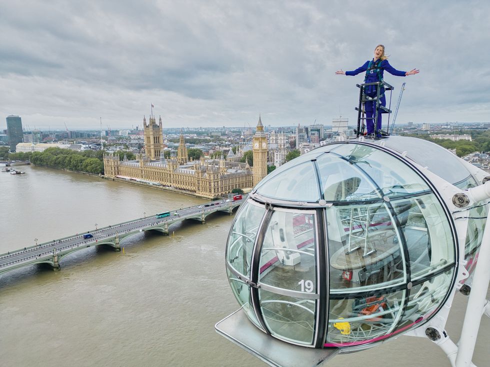 ITV reporter presents weather on London Eye after accepting Tom Cruise challenge