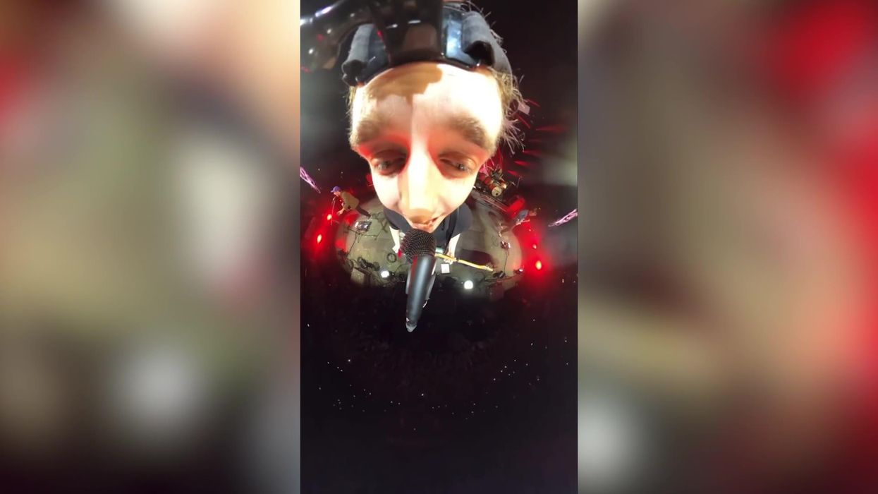 Sam Fender steals TikTok trainspotter Francis Bourgeois' head camera at gig