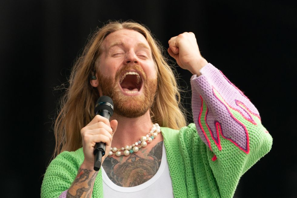 DIY SOS staff dress-up as Sam Ryder as he visits for Children In Need special