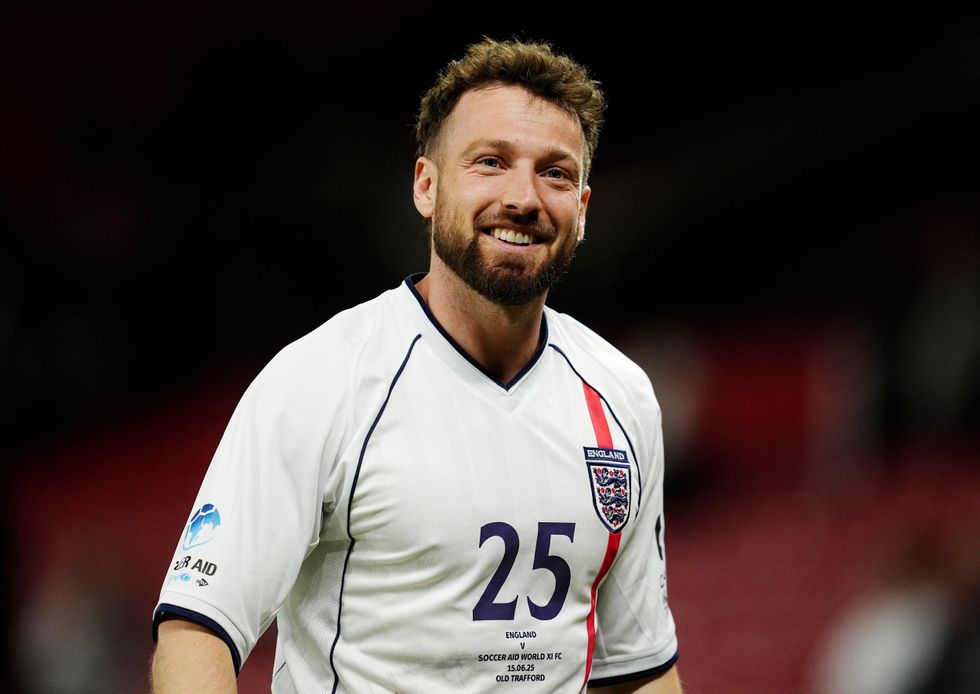 Sam Thompson joins final minutes of Soccer Aid charity match as England player