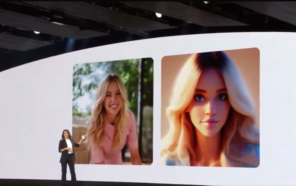 Samsung reveals AI-generated image of Euphoria star Sydney Sweeney