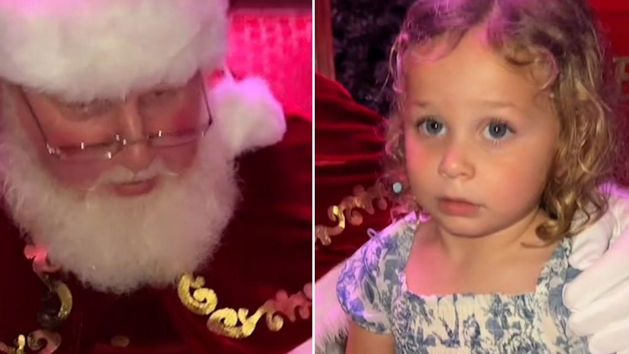 Santa praised for response to young girl not interested in sitting on his lap