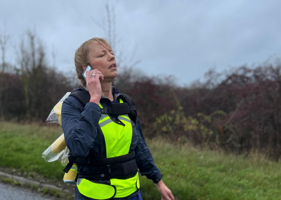 Sara Cox completes 135-mile journey for Children In Need raising more than £7m