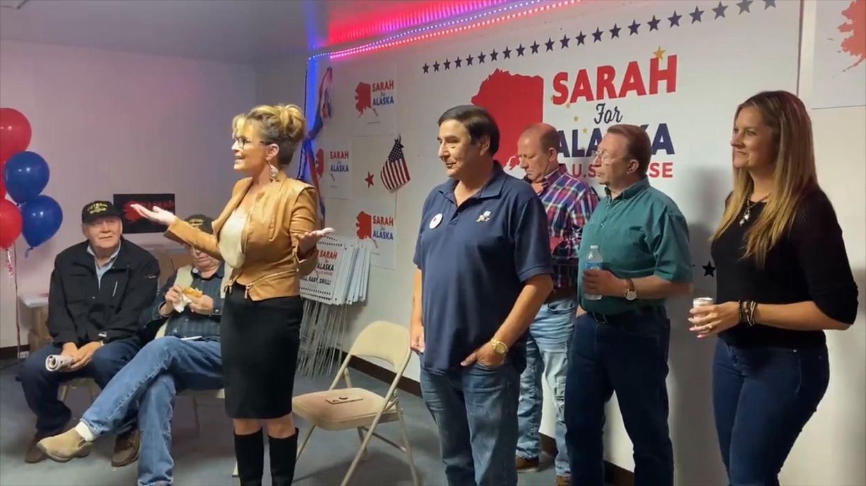 Sarah Palin is not taking her Alaska election loss well