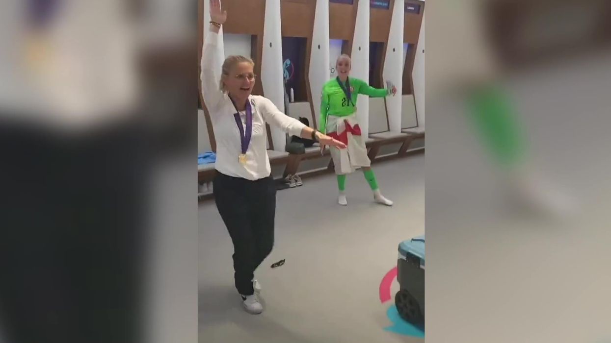 Sarina Wiegman might be the best dancer in the entire England team