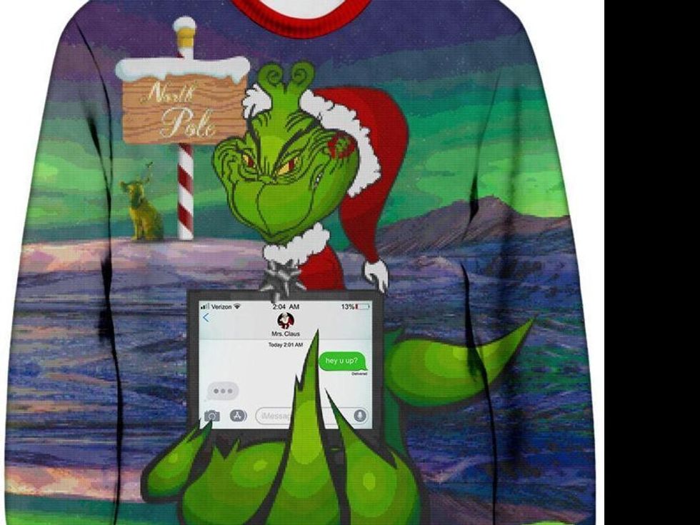 Savage Grinch Ugly Sweatshirt