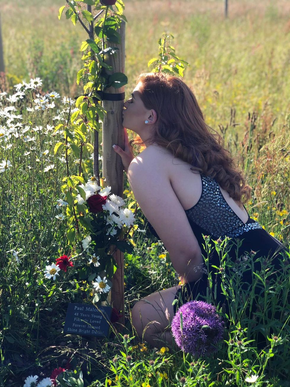 Scarlett Sykes has been fundraising in memory of her stepdad Paul Malcolm