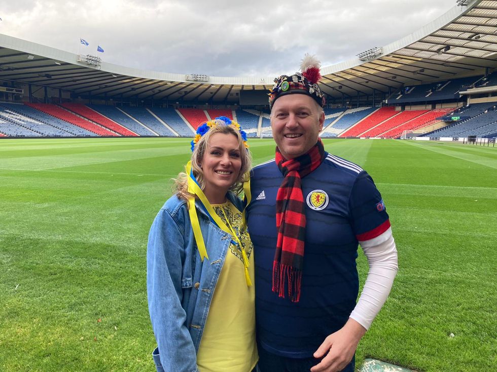 Husband and wife to go their own ways as Scotland take on Ukraine