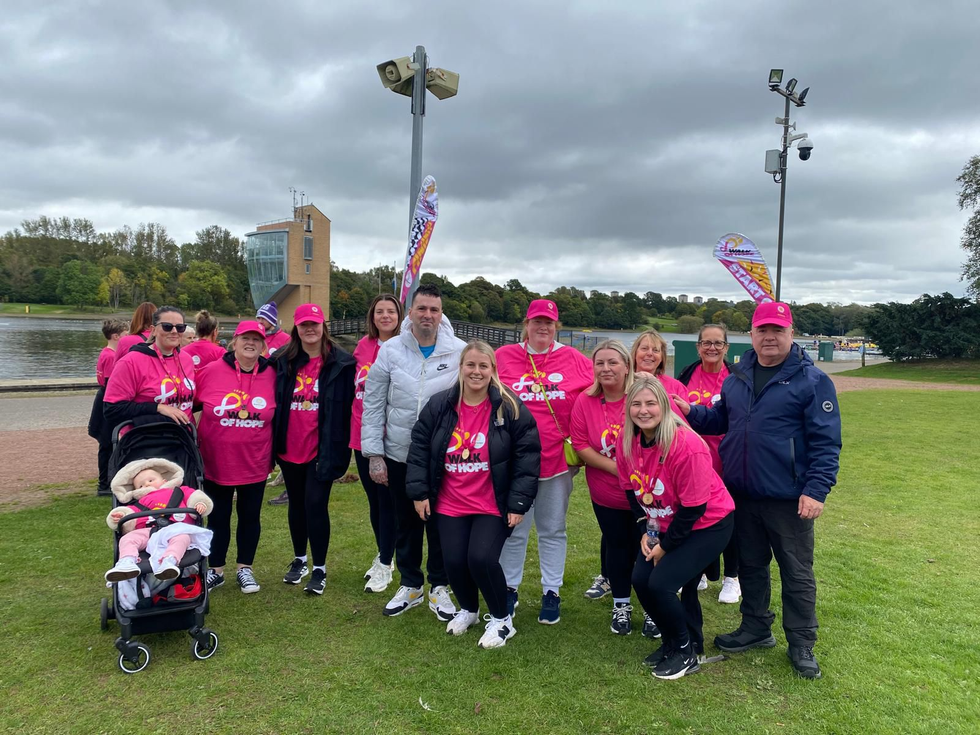 Family join charity walk after ‘unbearable’ loss to brain cancer