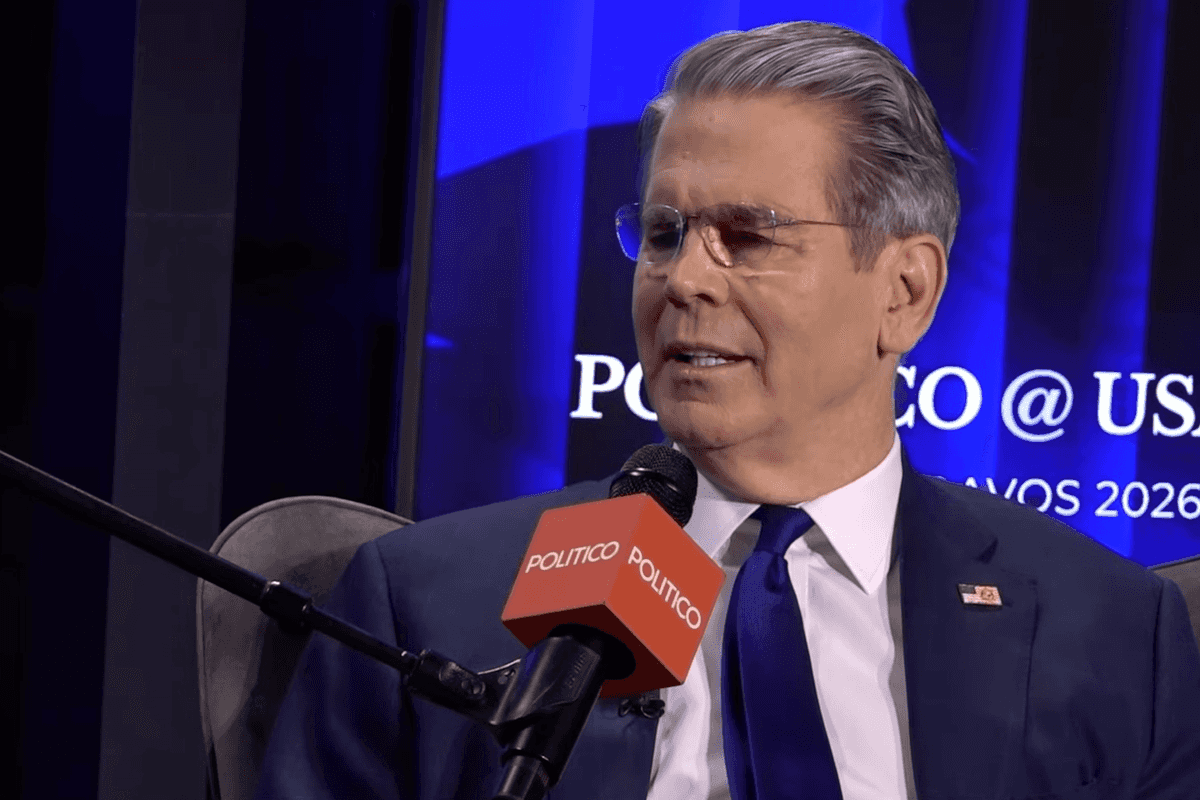 Scott Bessent, speaking on a podcast for Politico at Davos.