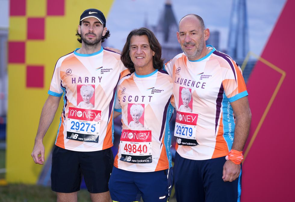 Scott Mitchell (centre), the husband of the late Barbara Windsor (John Walton/PA)