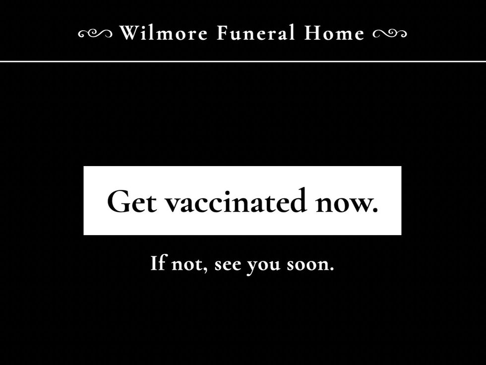 Screenshot of wilmorefuneralhome.com.