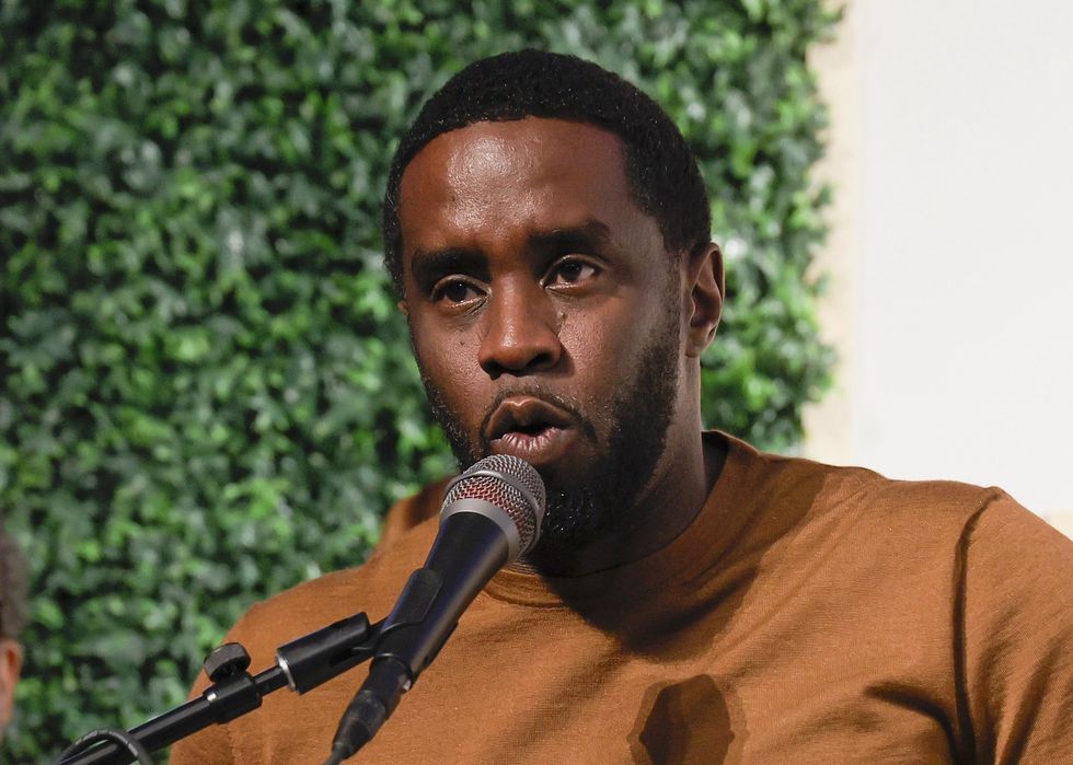 Sean 'Diddy' Combs speaks during the a conference