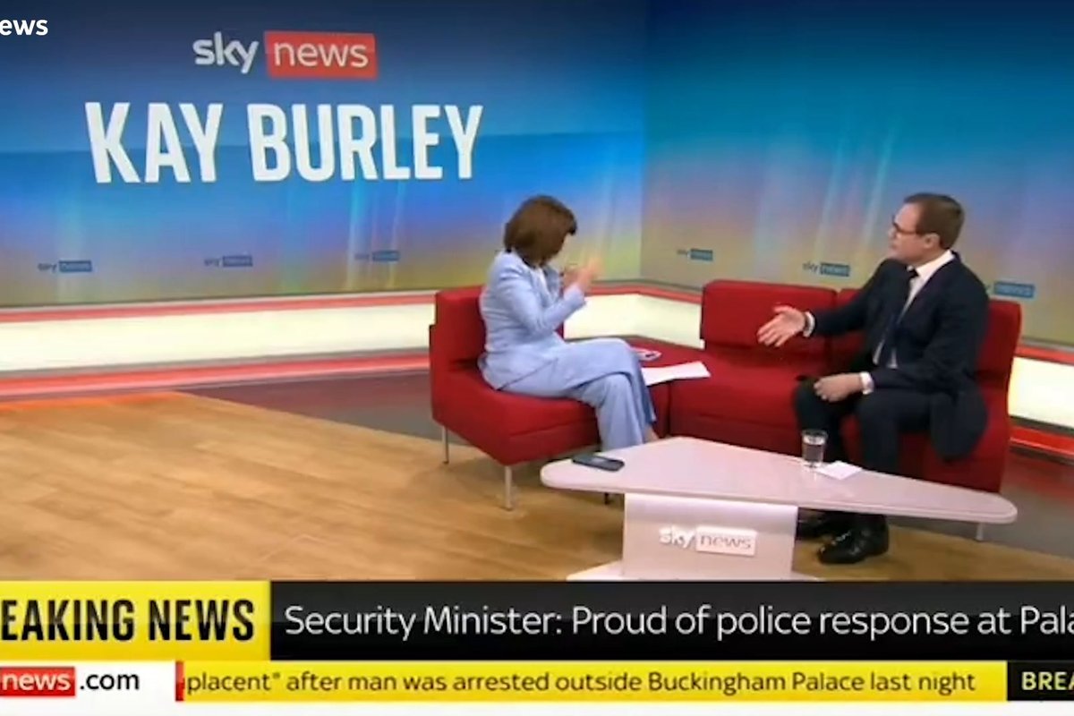 Security minister Tom Tugendhat clashes with Kay Burley over small boats