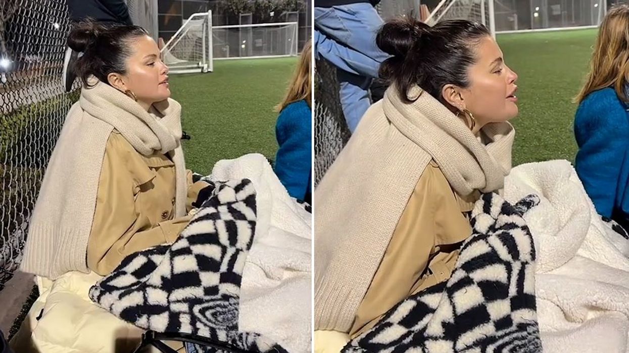 Selena Gomez subtly reveals relationship status while heckling footballers