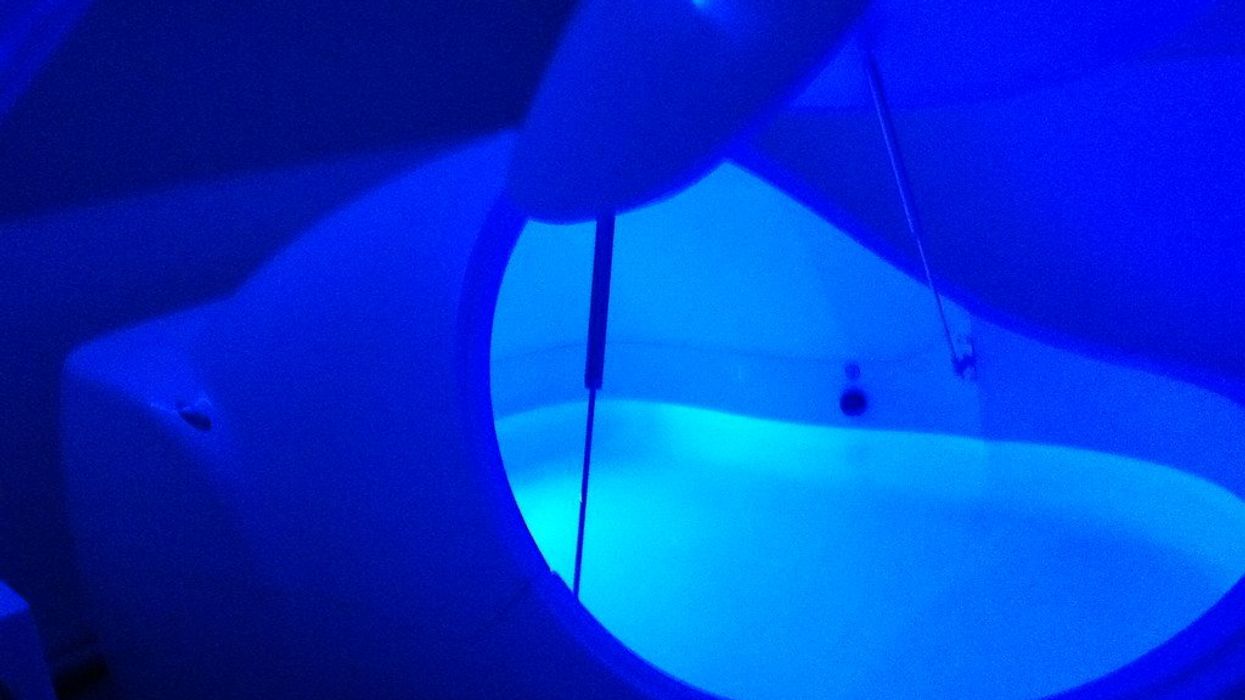 What is it like to float in a sensory deprivation tank for an hour?