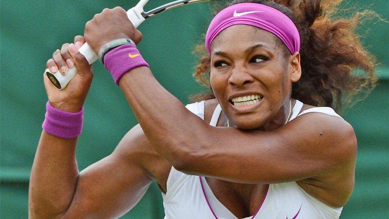 Serena Williams never looked like suffering the fate of her big sister