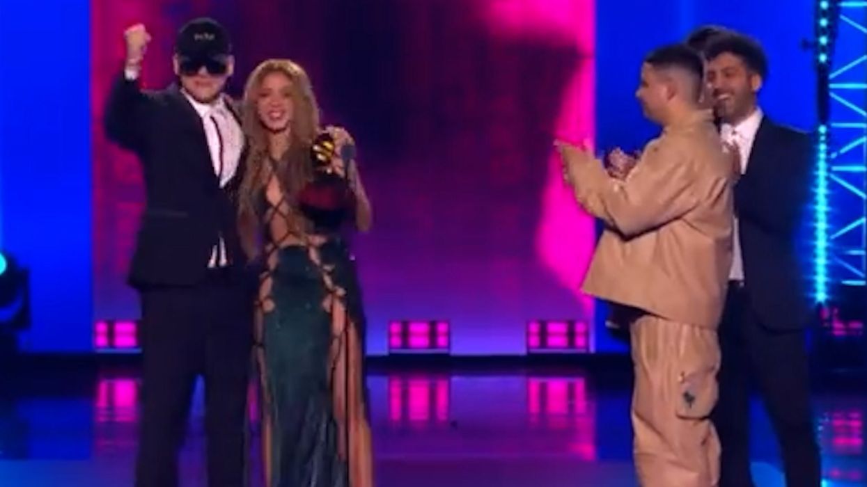 'Unreal scenes' as Sergio Ramos presents Shakira with award for her Pique diss track