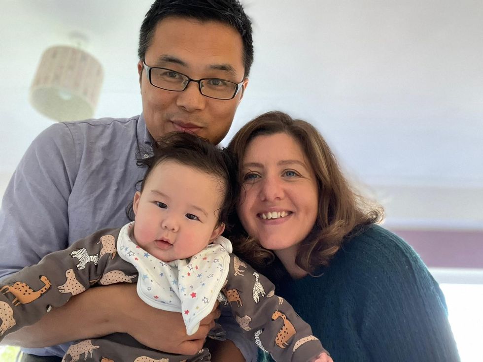 Seven-month-old Reuben, from Cheltenham, Gloucester, was saved by the service while it was being trialled in March (handout/PA)