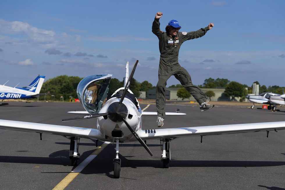 British pilot, 17, seconds from Pacific Ocean disaster during world-record bid