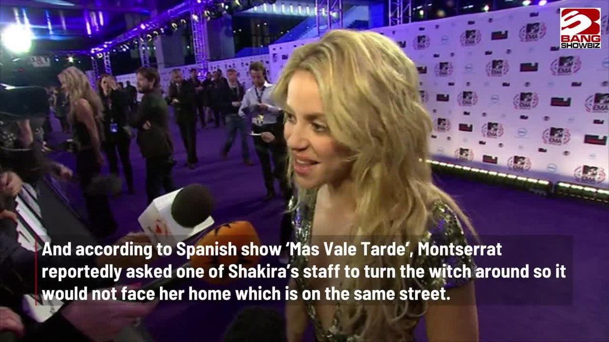 Shakira 'puts life-sized witch doll' on balcony facing Piqué's mum's home