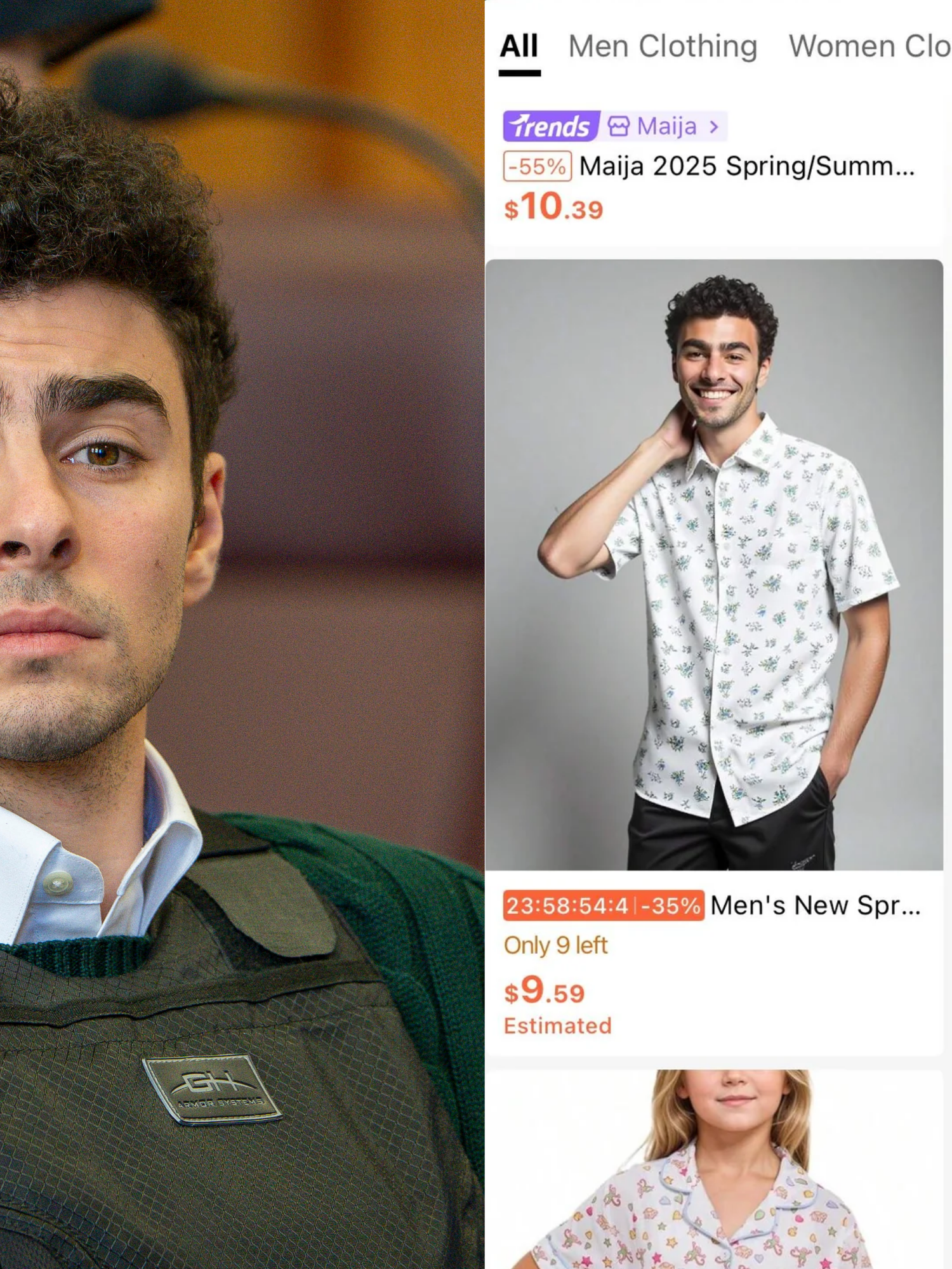 Shein accidentally uses accused CEO killer Luigi Mangione to model clothes on website