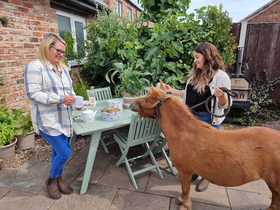 Shiloh joins Sarah Stephens and Bethany Finch (Macmillan/PA)