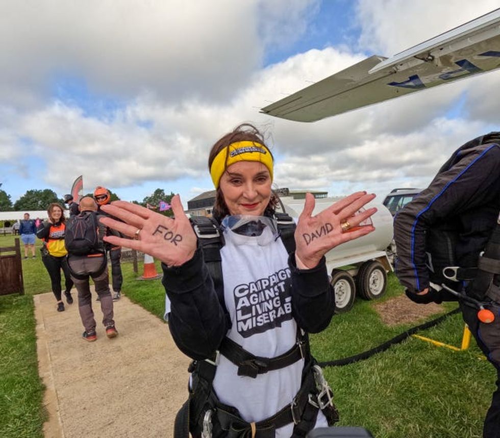 Shirley Ballas skydive