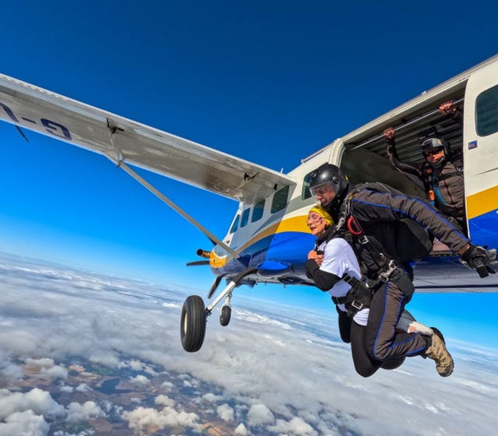 Shirley Ballas skydive