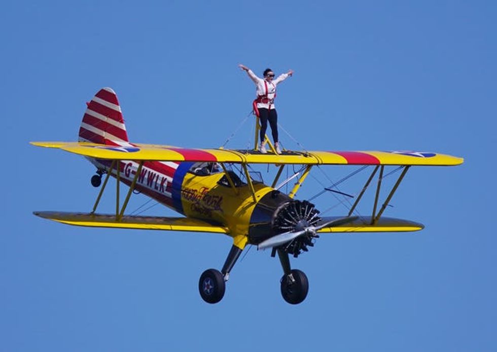 Shirley Ballas wing walk