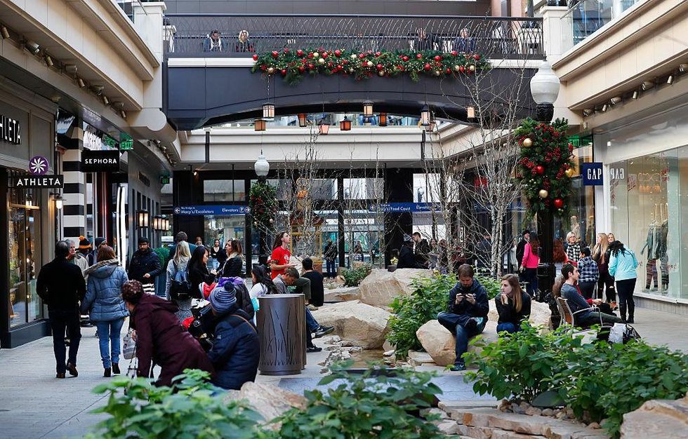 Shoppers walk through the City Creek Center looking for 'Black Friday' deals on November 25, 2016 in Salt Lake City, Utah.