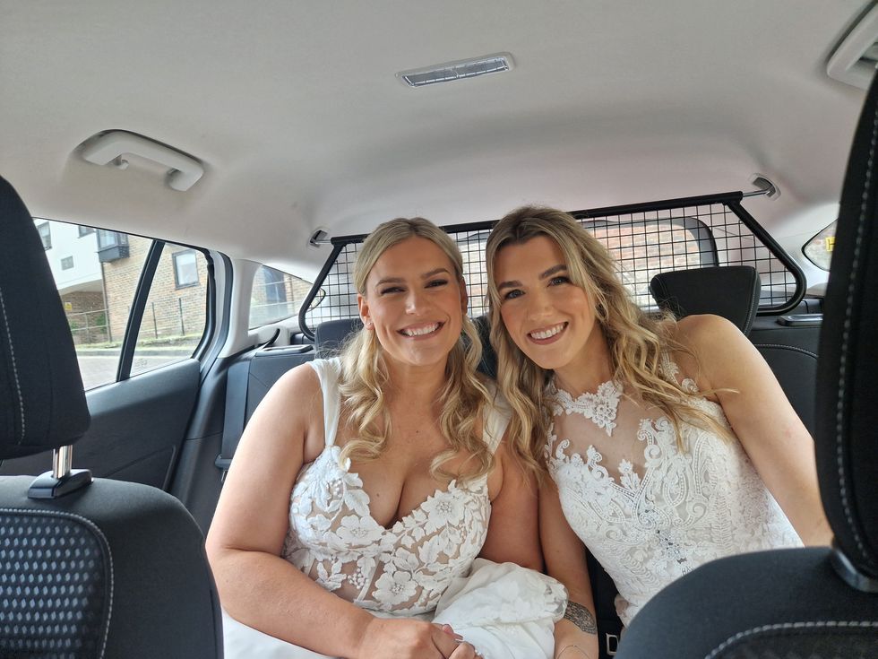 Brides get ‘hitched’ thanks to police escort to wedding venue