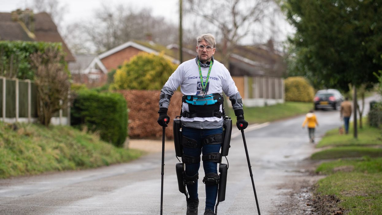 Simon Kindleysides on his fundraising walk