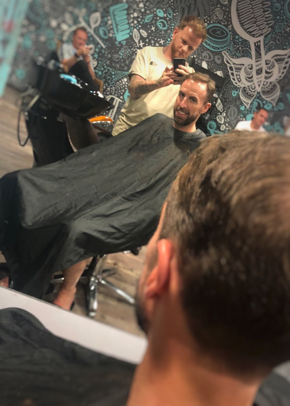 Simon Townley cut Gareth Southgate\u2019s hair at the 2018 World Cup in Russia