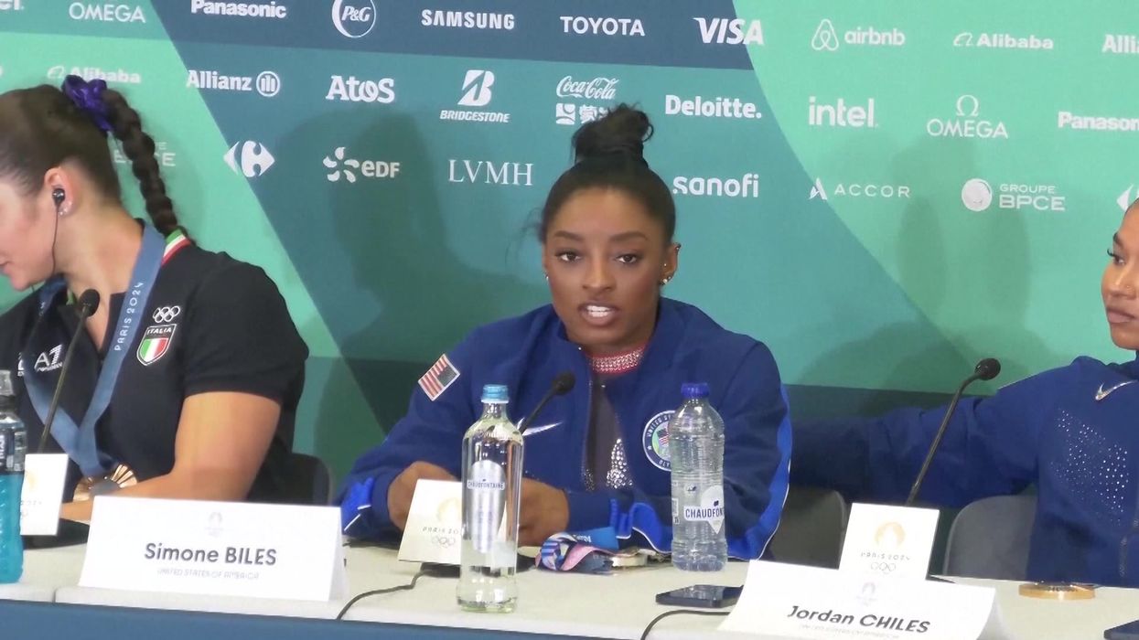 A three second clip of Simone Biles is the internet's new favourite meme