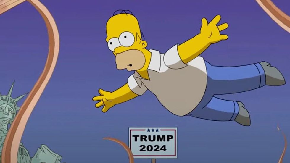 The Simpsons predicted Donald Trump running for president in 2024 seven  years ago | indy100