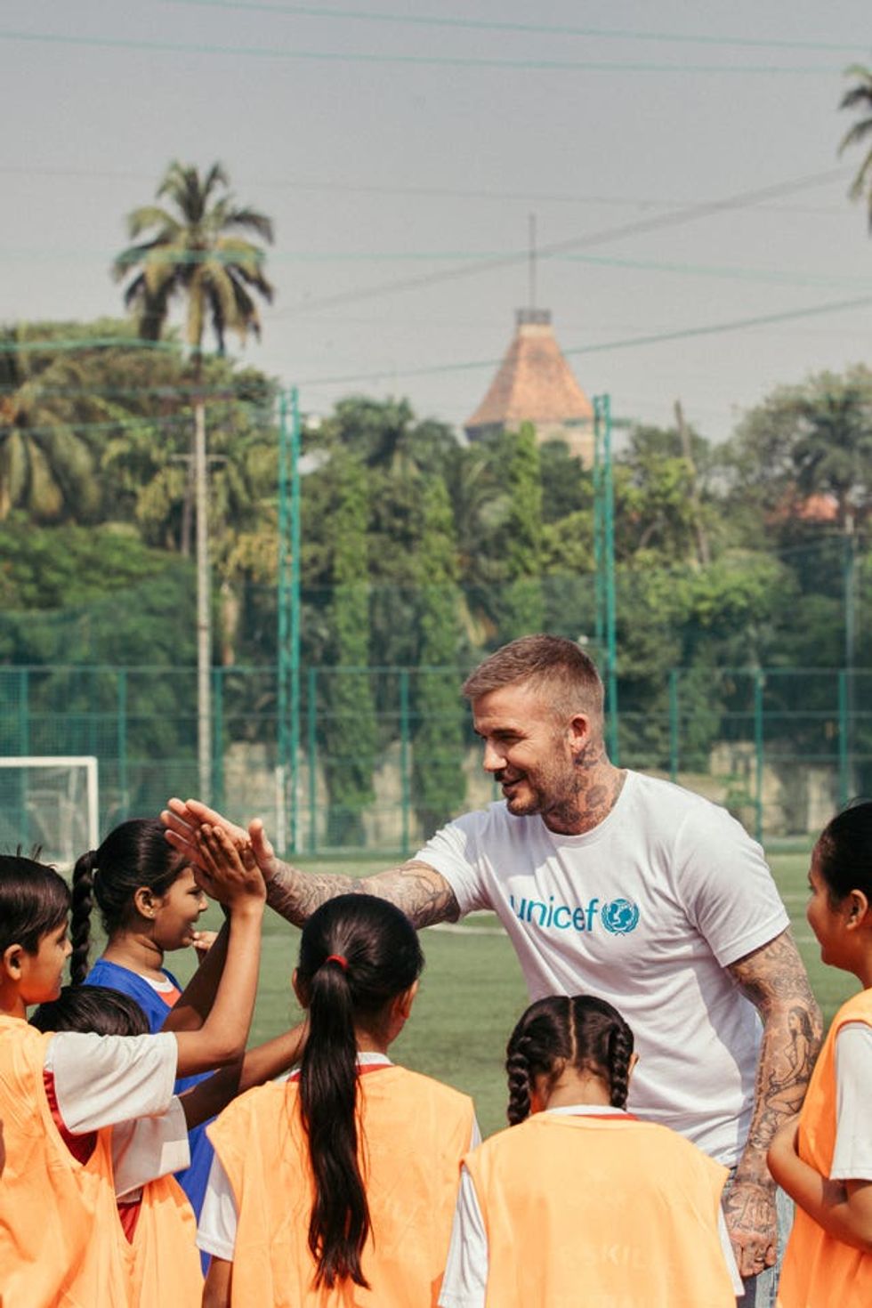 Sir David Beckham visits India with Unicef