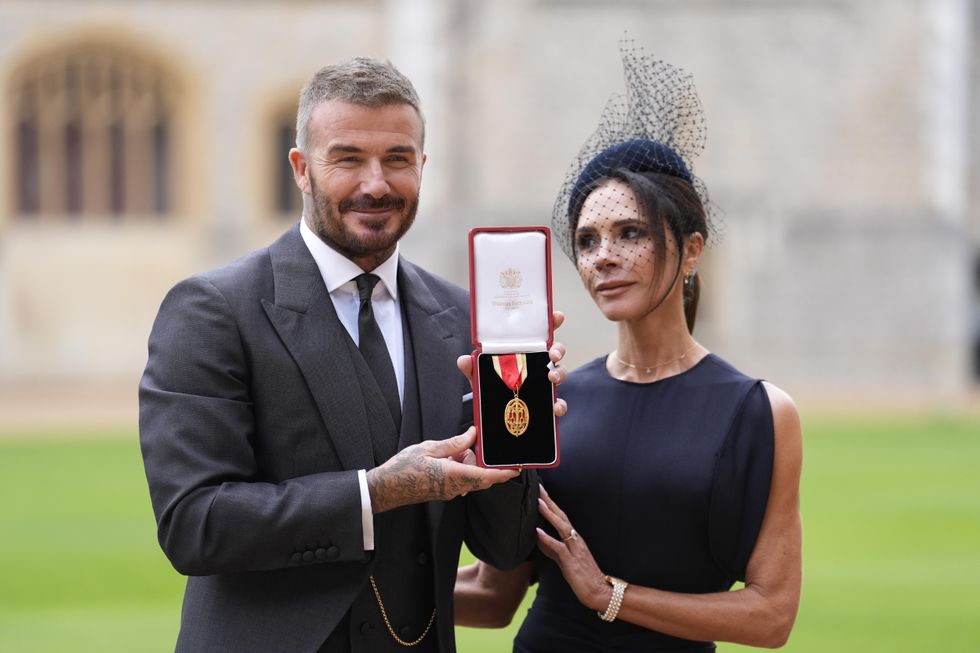 Sir David Beckham: King inspired suit I wore to receive knighthood