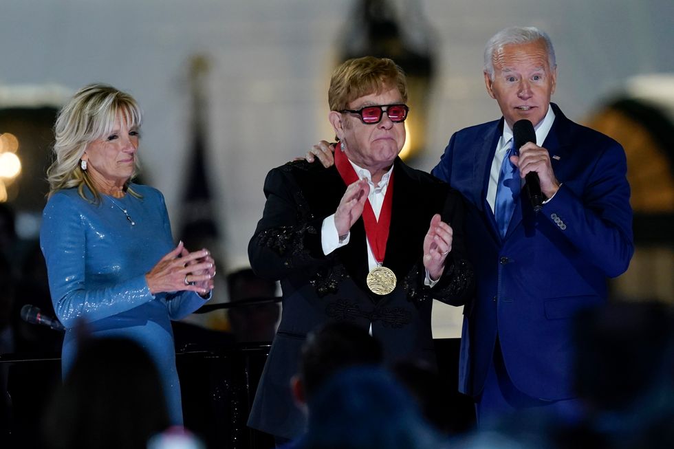 Elton John gives White House performance for US president and ‘history makers’