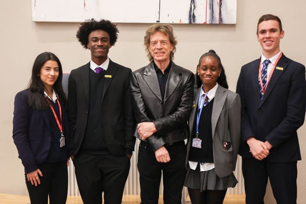 Sir Mick Jagger visits Dartford Grammar