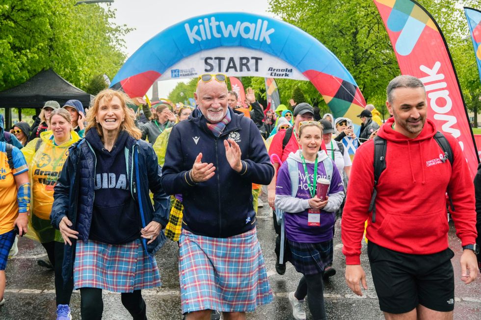 Thousands of walkers in kilts stride out to raise millions for charity