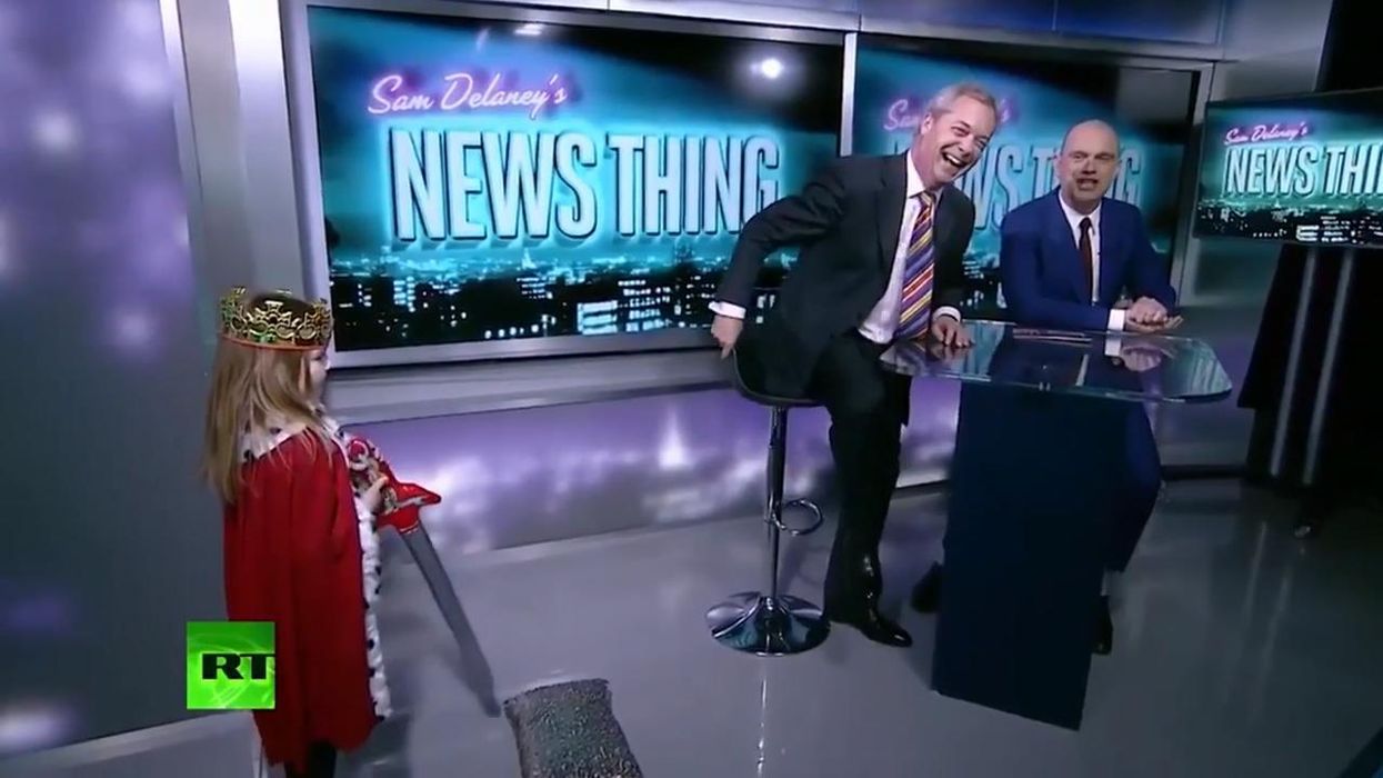 Remembering the time Nigel Farage was told he 'hates foreigners' by child on RT
