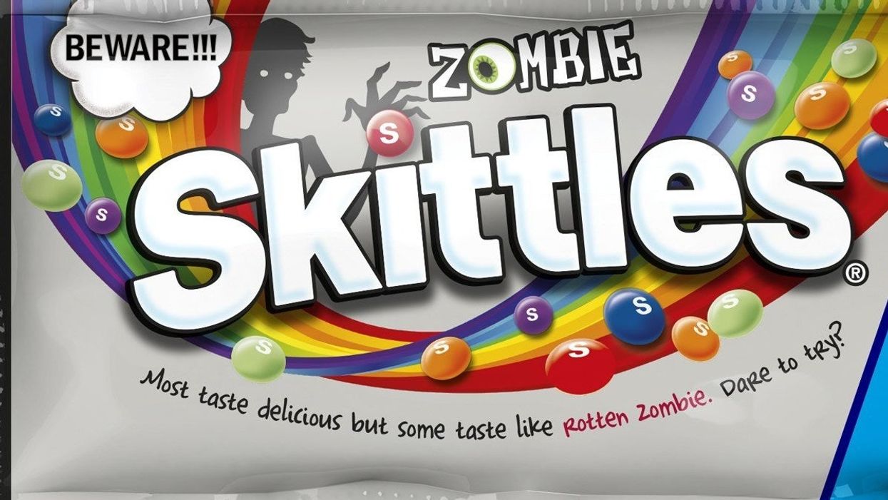 Skittles has released a rotten zombie flavour for Halloween