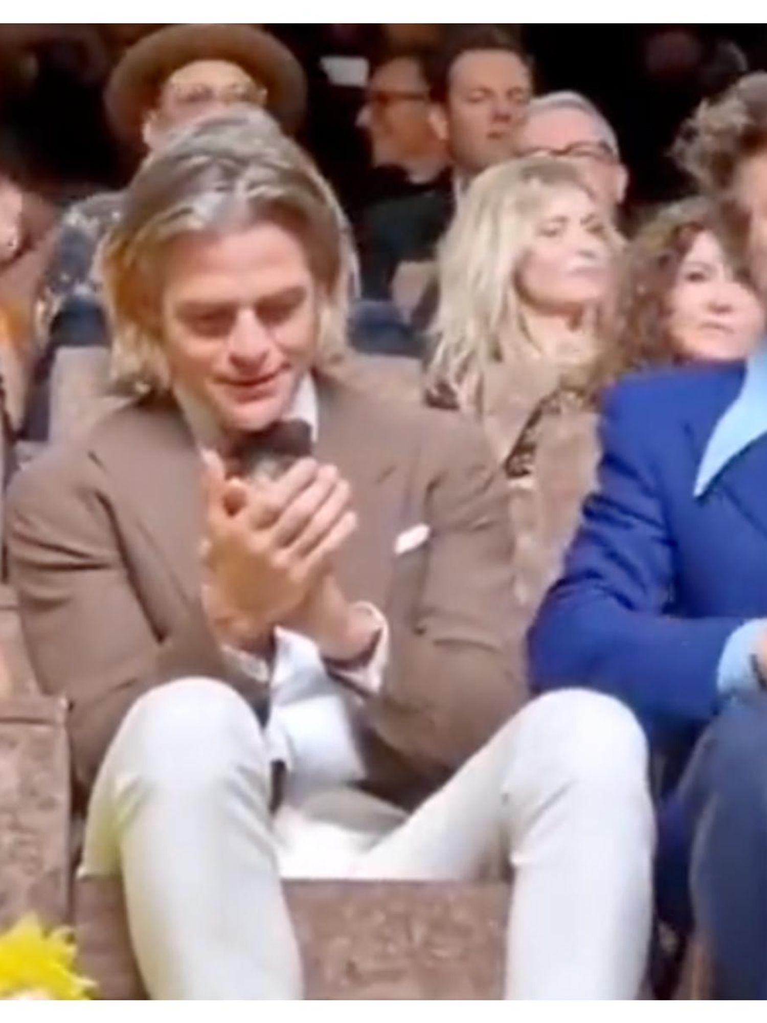 Slow-motion video offers new perspective on whether Harry Styles spit on Chris Pine